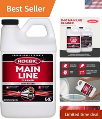 Main Line Cleaner Sewer Septic Tank Bacteria Enzymes Eliminate Clogs Safe 64oz