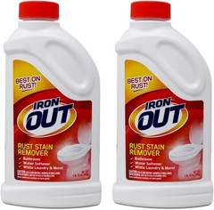 2PK Iron Out 12oz IO30N Rust Stain Remover Powder 1 lb 12 oz Bottle 2 Count