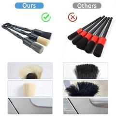 3pcs Car Detailing Brush Set-1pcs Boars Hair Car Detailing Brushes,1pcs Ultra…