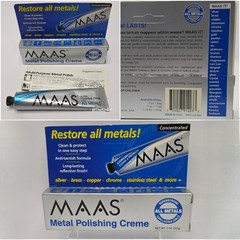 MAAS Metal Fine Polishing Cream All Metals Concentrated 2 oz Tube Full USA Made