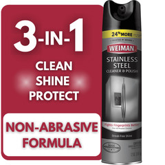 Weiman Stainless Steel Cleaner & Polish Spray for Kitchen and Home Appliances