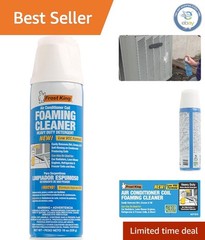 Aerosol Foam Coil Cleaner – 19oz, Safe for Metal & Plastic with Lemon Freshness