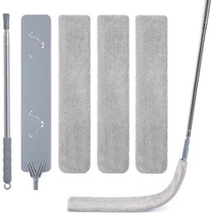 Skinny Duster with Extension Pole for Under Furniture, Under Appliance Cleaning