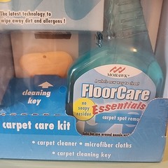 Mohawk FloorCare Essentials Kit for Carpet Spot Remover Spray Bottle Cloths NEW