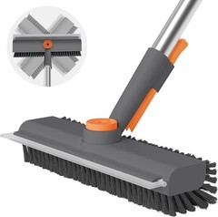 360-Degree Rotating Floor Scrub Brush: Adjustable and Multi-Surface Cleaning