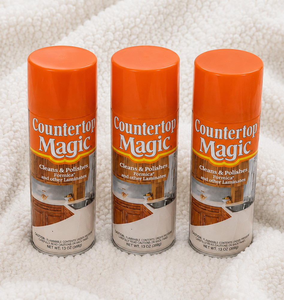 Countertop Magic Formica Laminate Cleaner Polish Spray 13 Oz Lot of 3 Vintage