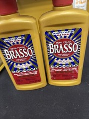 2-Brasso Metal Polish, 8oz Bottle for Brass, Copper, Stainless, Chrome, Aluminum