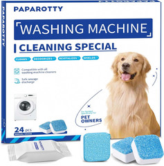 Washing Machine Cleaner Tablets – 24 Pack (12 Month Supply) | HE Compatible for