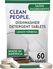 The Clean People Dishwasher Tablets 60 Count Lemon Verbena