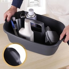 Cleaning Caddy Organizer Plastic Tote Portable Storage Bathroom Kitchen Shower