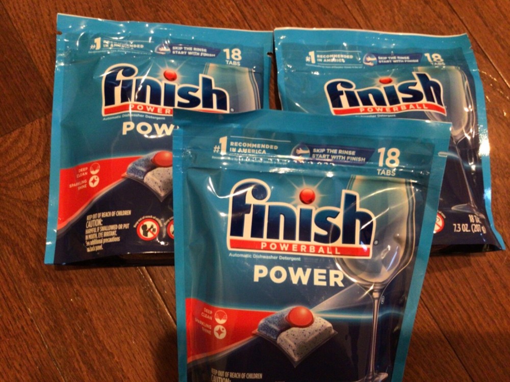 (3) Finish Power – 18ct – Dishwasher Detergent – Powerball – Dishwashing Tablets