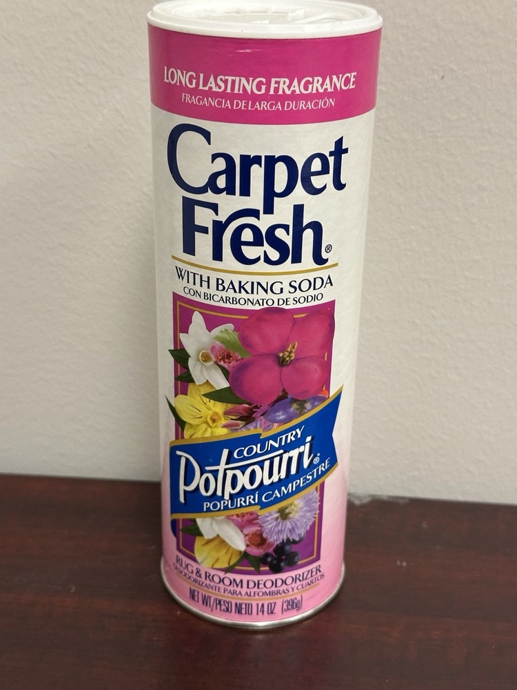 Carpet Fresh Rug Room Deodorizer Powder Country Potpourri with Baking Soda 14 oz