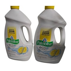 2 Bottles Palmolive Eco Dishwasher Detergent Gel Lemon Splash 45 oz