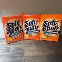 (3) Spic And Span Extra Strength Powder Sun Fresh 27oz Boxes Discontinued Read