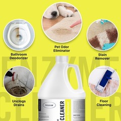 Multi-Purpose Probiotic Enzyme Citrus Cleaner, 1/2 Gallon (64 oz.) – Pet Stai…