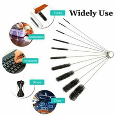 US Nylon Straw Brush Cleaner Bottle Tube Pipe Small Long Cleaning 1-10Set