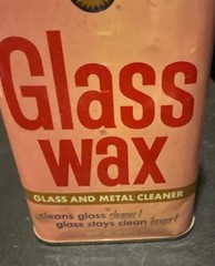 Gold Seal GLASS WAX 16 oz Can Glass & Metal Cleaner Vintage 85-95% Full