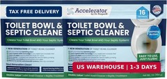 Accelerator by Dr. Pooper Toilet Bowl and Septic Cleaner – Foaming Bio-Activated