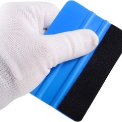 10pcs Vinyl Squeegee Felt Edge Squeegee Wallpaper Smoothing Tool Window Blue