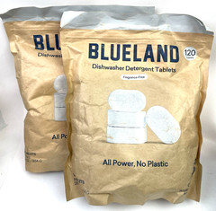 2-Bags BLUELAND 100% Plastic-Free Dishwasher Detergent Tablets