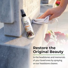 Effortless Tombstone Cleaning Solution – 8 Fl Oz Natural Luster Restorer