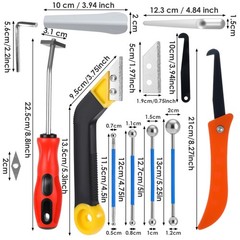 25-Piece Premium Grout Removal Tool Kit – Heavy-Duty Tile Grout Saw, Caulking…