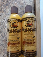 2 Bottles 16 Oz. Howard Feed-N-Wax Wood Polish and Conditioner For Antiques