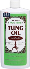 100% Pure Tung Oil, Food Safe, Waterproof Natural Wood Finish and Sealer for…