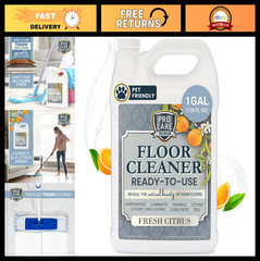Streak-Free Floor Cleaner for Tile, Stone, Laminate, Vinyl & Wood – 1 Gallon, Ci