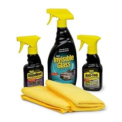 5-Piece Windshield Glass Treatment Kit – Anti-Fog, Rain Repellent, Cleaner & Clo
