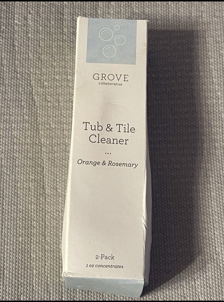 Grove Collaborative Lot Of 2 Tub & Tile Cleaner ORANGE & ROSEMARY Size 1 oz NIB