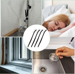 4 Pcs Small Cleaning Brushes, Nylon Bristles Small Detailing Crevice BrushBlack