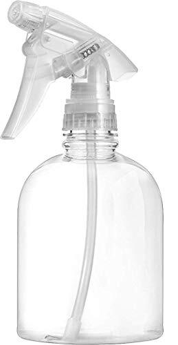 Plastic Spray Bottle, 16 oz | Leak Proof, Empty, Clear, Trigger Handle,