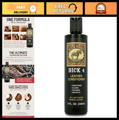 Leather Conditioner & Cleaner 8 oz – Restore, Polish & Protect Smooth Leather