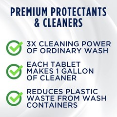 Automotive Instant Windshield Washer 3x Cleaning Power Concentrated Tablets 25