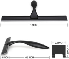 HIWARE All-Purpose Shower Squeegee for Shower Doors, Bathroom, Window and Car Gl