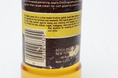 Old English Lemon Oil Furniture Polish 16 fl oz Approx 60% Full Glass Vintage