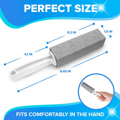Pumice Cleaning Stone with Handle Toilet Bowl Cleaner Hard Water Ring Remover fo