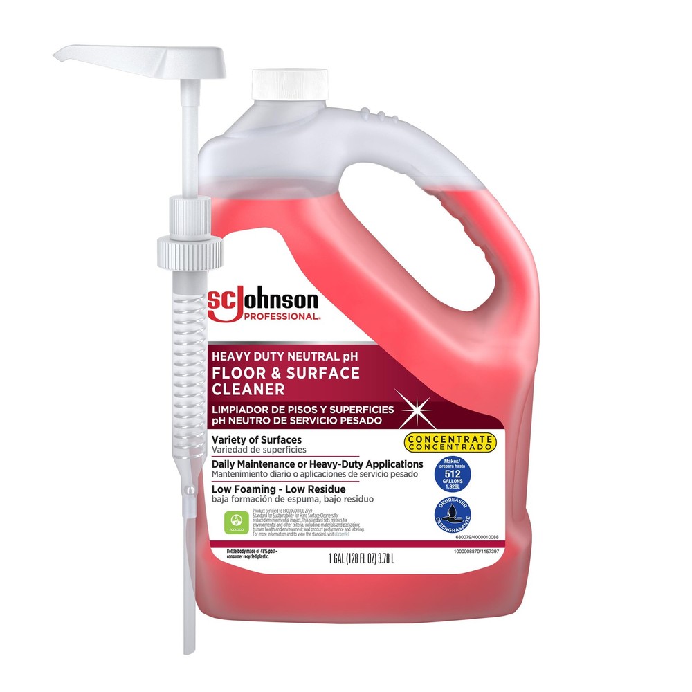 SC Johnson Professional Heavy Duty Neutral pH Floor Cleaner Concentrate, 1 Gallo