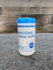 Sparoom 75% Alcohol Wipes 80 Pcs Canister Factory Sealed Quick Travel Pack