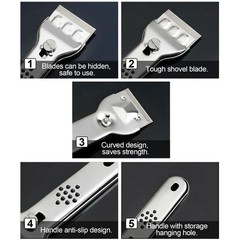 Cooktop Scraper,Multi-Purpose Scraper Cleaning Tool,Razor Holder for Cleaning