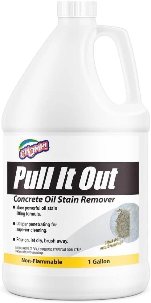 Pull It Out Concrete Oil Stain Remover 128 Fl Oz – Non-Toxic Performance Cleaner