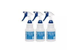 32 oz. Heavy-Duty Pro Wide Mouth Bleach Resistant Spray Bottle (3-Pack)