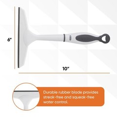 Rubber Squeegee Streak Free All Purpose Window Squeegee Comfort Grip Handle And