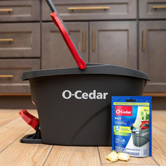 O-Cedar PACS Hard Floor Cleaner, Crisp Citrus Scent 10 Count (1-Pack) | Made wit