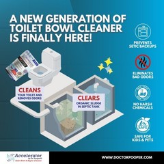 Drain Field Cleaner Tablets by Dr Pooper Clears Septic Tanks Drain Fields Tough