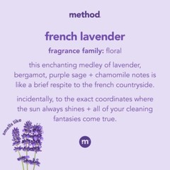 3 ~ Method All-Purpose Cleaner French Lavender Scent Cuts Grease & Grime 28 oz