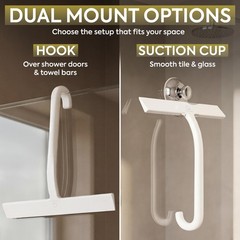 Shower Squeegee for Glass Doors – Bathroom Squeegee for Shower Glass & Tile W…