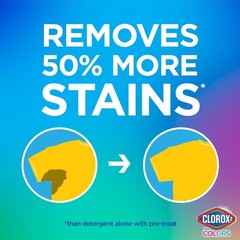 Odor-Free Stain Remover & Color Brightener, 40 Packs for All Fabric Care Needs