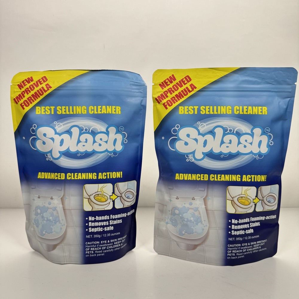 Splash Foaming Advanced Cleaner Lot Of 2 Each 350g / 12.35 Oz Exp 03/2026 Sealed